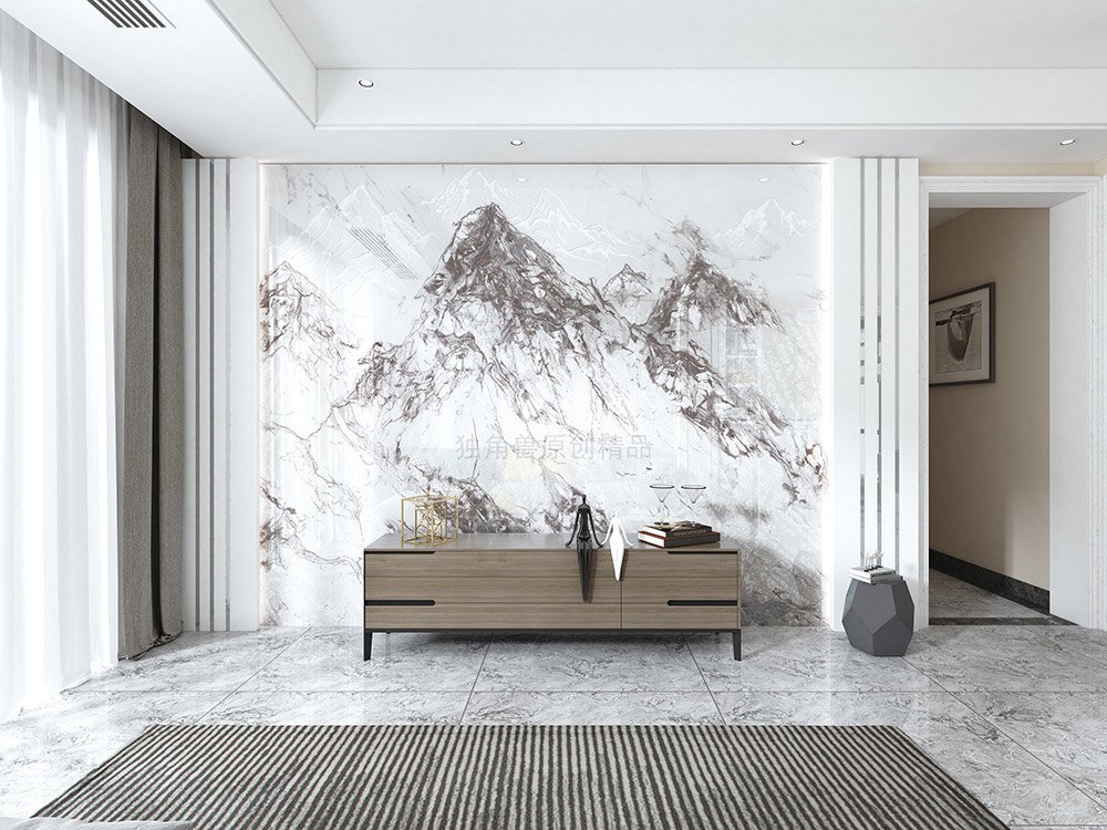 背景墙十大品牌幻晶瓷系列-阿尔卑斯