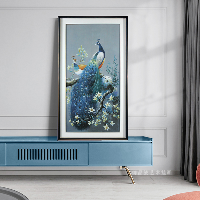 独角兽御品瓷艺术挂画：关于客厅背景装饰画的小知识，助大家提升家居格调。